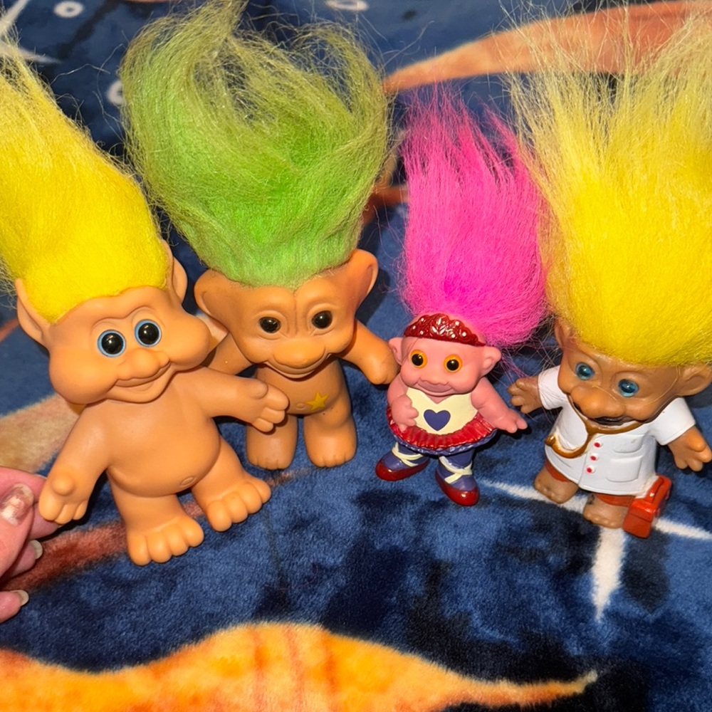 Colorful Troll Doll Set